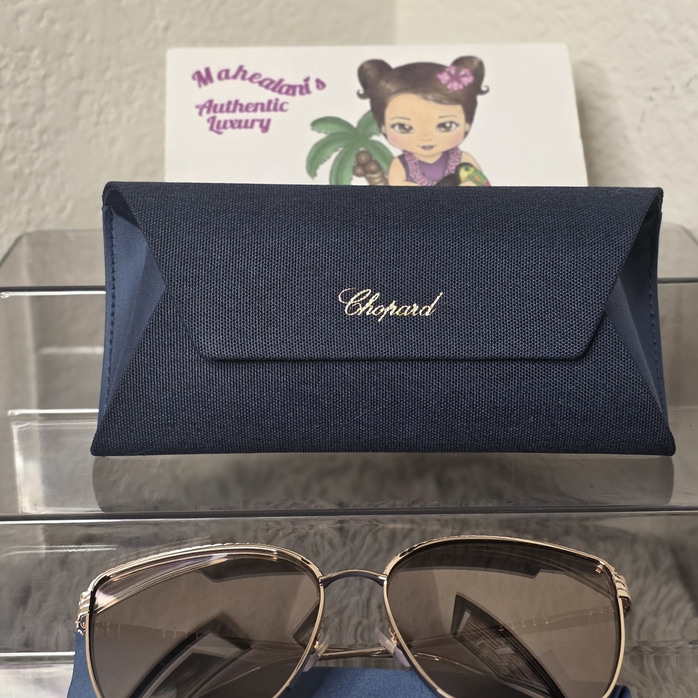 Chopard Dark Blue Sunglasses Case